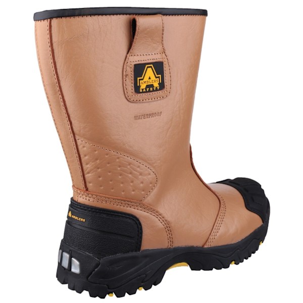 Amblers Safety FS143 Säkerhetsriggstövlar för män 9 UK Tan Tan 9 UK