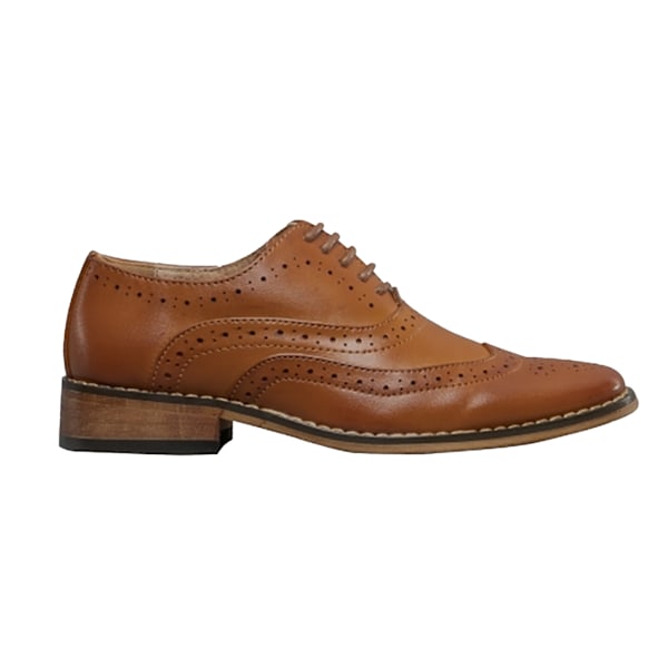 Goor Boys 5 Eyelet Brogue Oxford Skor 10 UK Junior Tan Tan 10 UK Junior