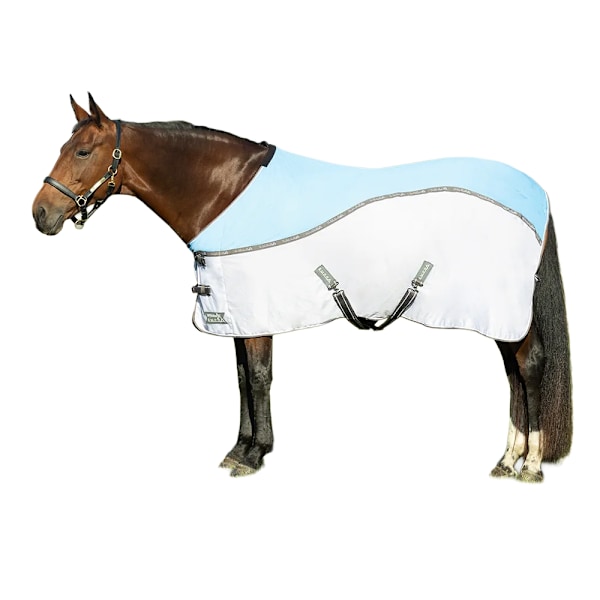 Hy StormX Empra MeshX Flow Standard-Neck Hästkylare 7´ 3 Light Blue/Grey 7´ 3