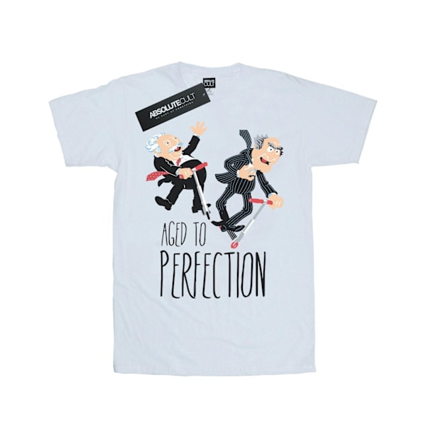 Disney Dam/Kvinnor Mupparna Åldrade till Perfektion Bomull Pojkvän White XXL