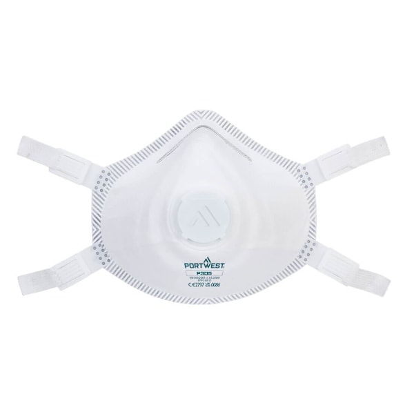 Portwest Unisex Premium Dolomite P305 Andningsmask (Förp) White One Size