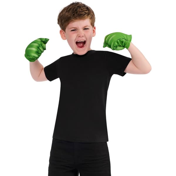 Hulk Barnhandskar Set 6-7 År Grön Green 6-7 Years
