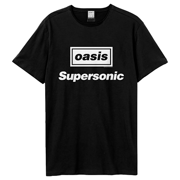 Amplified Unisex Vuxen Supersonic Oasis Lös Passform T-Shirt XS Blå Black XS