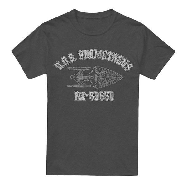 Star Trek Unisex Vuxen Prometheus Tränings T-Shirt XXL Kolgrå Charcoal XXL