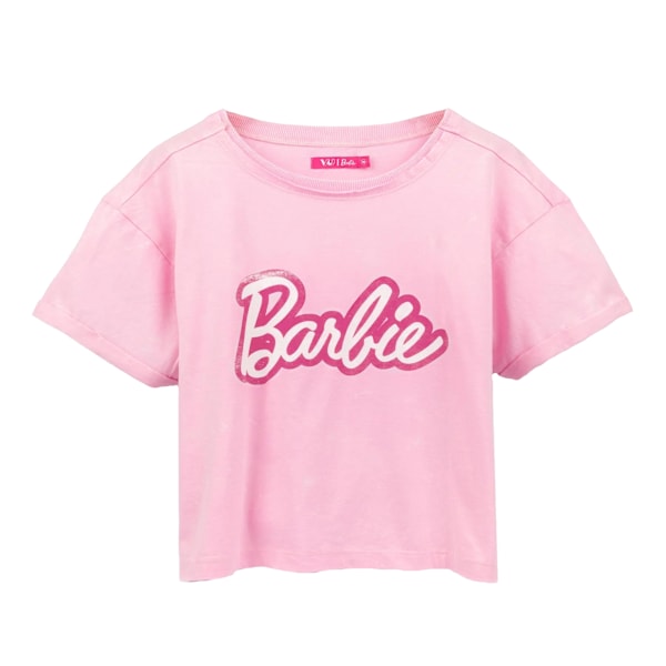 Barbie Dam/Dam Distressed Logo Crop Top 3XL Rosa Pink 3XL