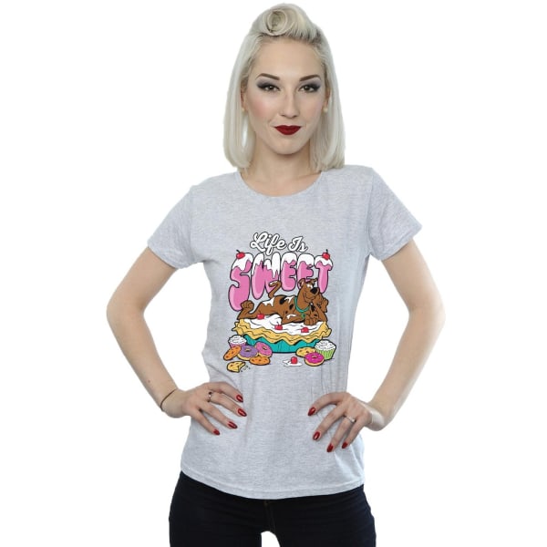 Scooby Doo Womens/Ladies Life Is Sweet Cotton T-Shirt XL Sports Sports Grey XL