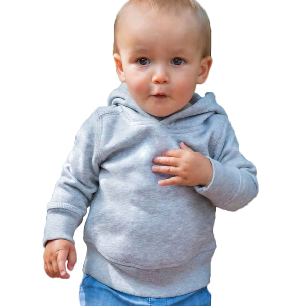 Babybugz Barn/Barn Essential Marl Hoodie 12-18 Månader Värme Heather 12-18 Months