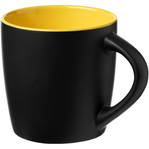 Bullet Riviera Keramisk Mugg 8,4 x 8,8 cm Solid Svart/Orange Solid Black/Orange 8.4 x 8.8 cm