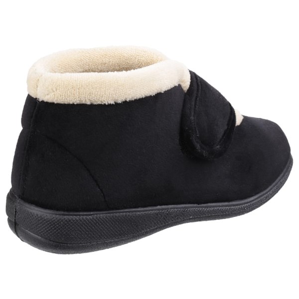 Fleet & Foster Dam/Dam Levitt Touch Fasten Tofflor 5 UK Black 5 UK