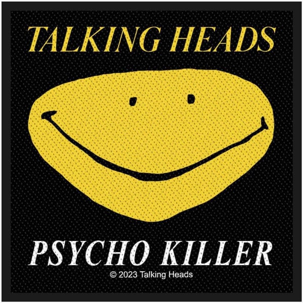 Talking Heads Psycho Killer Patch En Storlek Svart/Gul Black/Yellow One Size