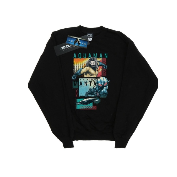DC Comics Herr Aquaman Character Tiles Sweatshirt XXL Svart Black XXL
