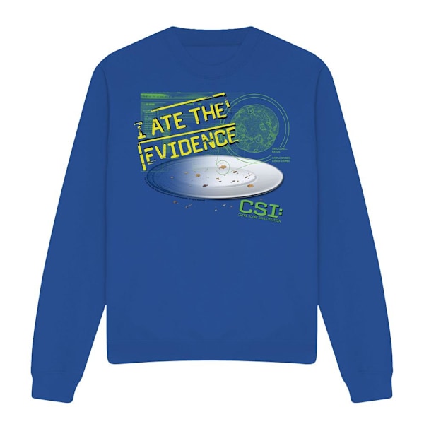 CSI Unisex Vuxen Jag Åt Bevisen Sweatshirt L Kungsblå Royal Blue L