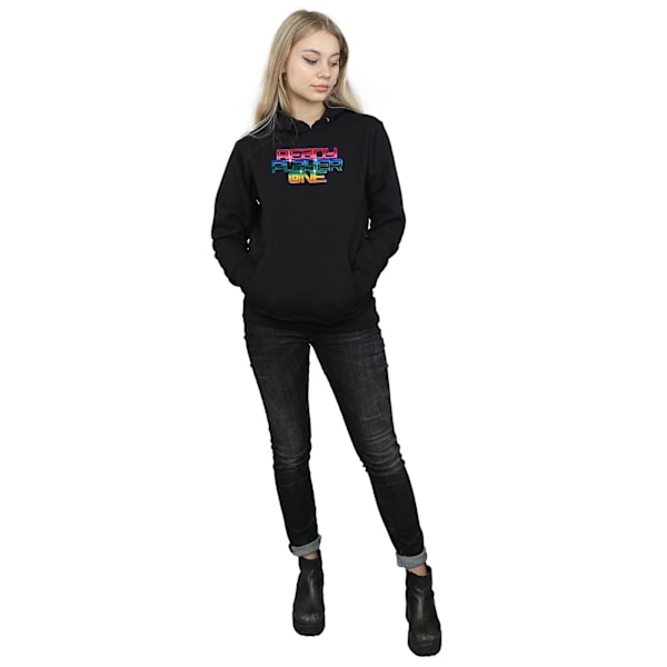Ready Player One Dam/Dam Rainbow Logo Hoodie XL Svart Black XL