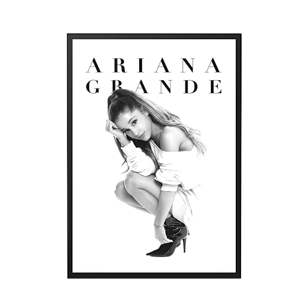 Ariana Grande Officiell Poster En Storlek Svart/Vit Black/White One Size