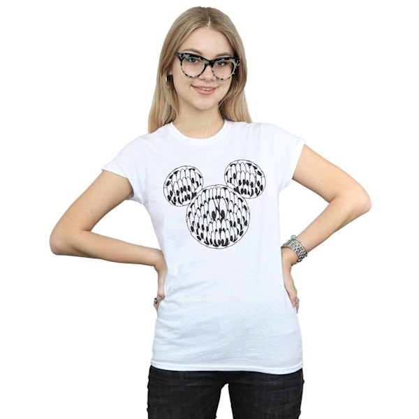 Disney Dam/Dam Mickey Mouse Head Of Eyes Bomull T-shirt X White XXL