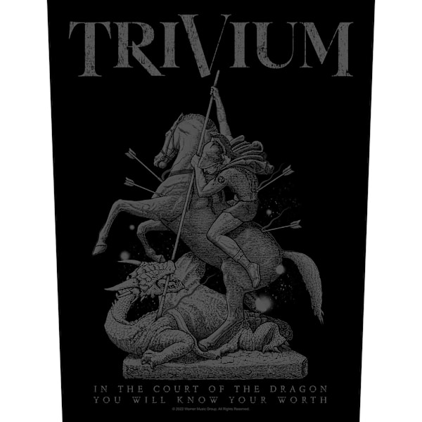 Trivium In The Court Of The Dragon Patch One Size Svart/Grå Black/Grey One Size