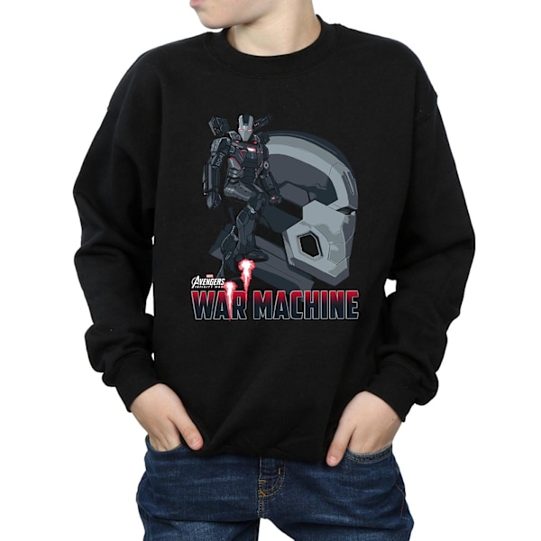 Marvel Boys Avengers Infinity War War Machine Karaktär Sweatshirt Black 9-11 Years