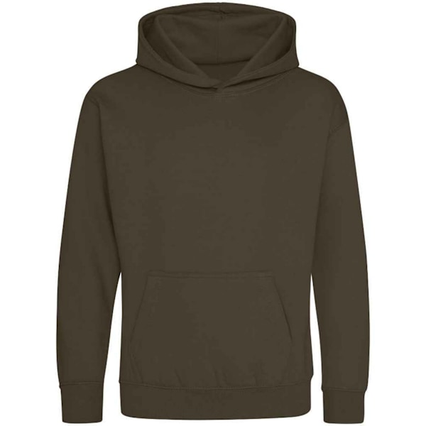 Awdis Barn/Barn Heather Hoodie 12-13 År Olivgrön Olive Green 12-13 Years