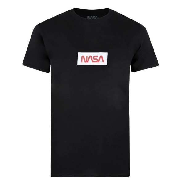 NASA Herr Box Logo T-Shirt M Svart Black M
