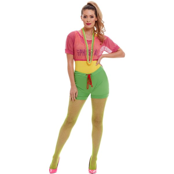 Smiffys Dam/Dam Let´s Get Physical Kostymset XS Multico Multicoloured XS