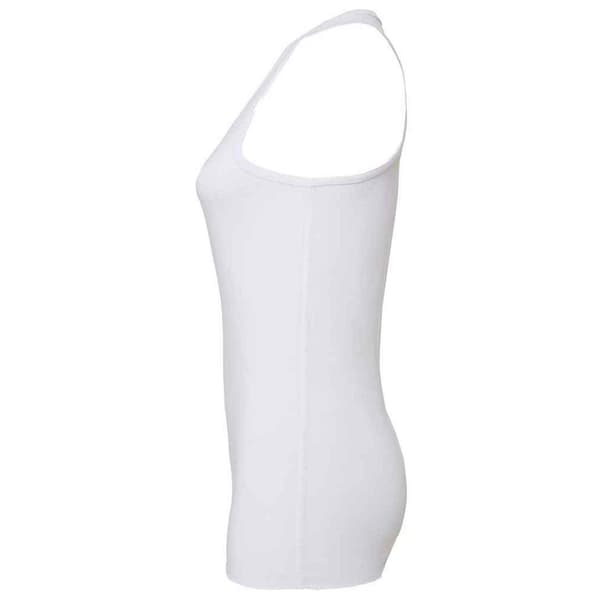 Bella + Canvas Dam/Dam Flowy Racerback Linne S Vit White S