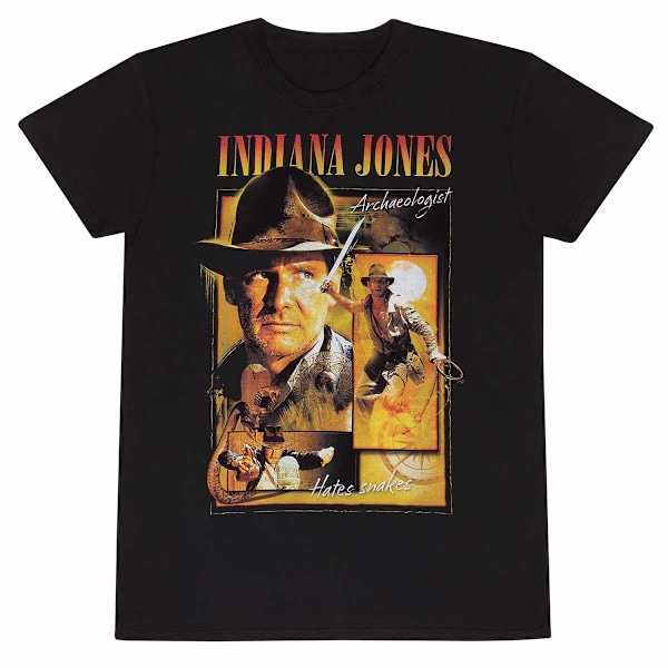 Indiana Jones Unisex Vuxen Homage T-Shirt L Svart Black L