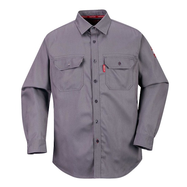 Portwest Bizflame Skjorta för Herr 4XL Grå Grey 4XL