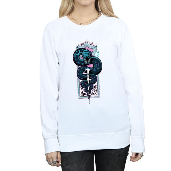 Harry Potter Dam/Kvinnor Neon Nagini Sweatshirt M Vit White M