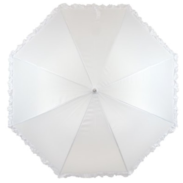 Drizzles Frilled Bridal Stick Paraply One Size Vit White One Size