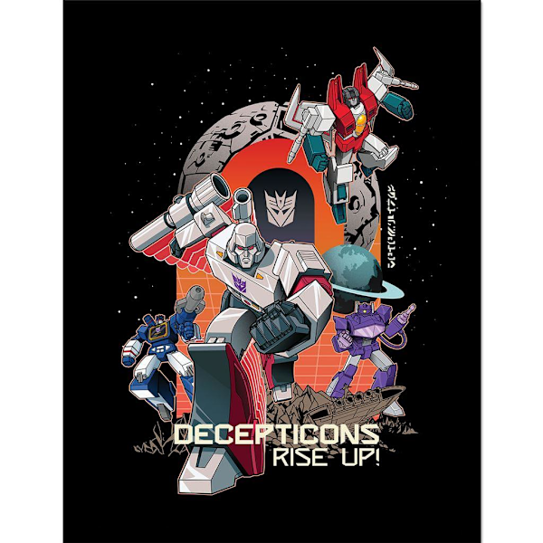 Transformers Decepticons Rise Up Inramad Poster 40cm x 30cm Mult Multicoloured 40cm x 30cm