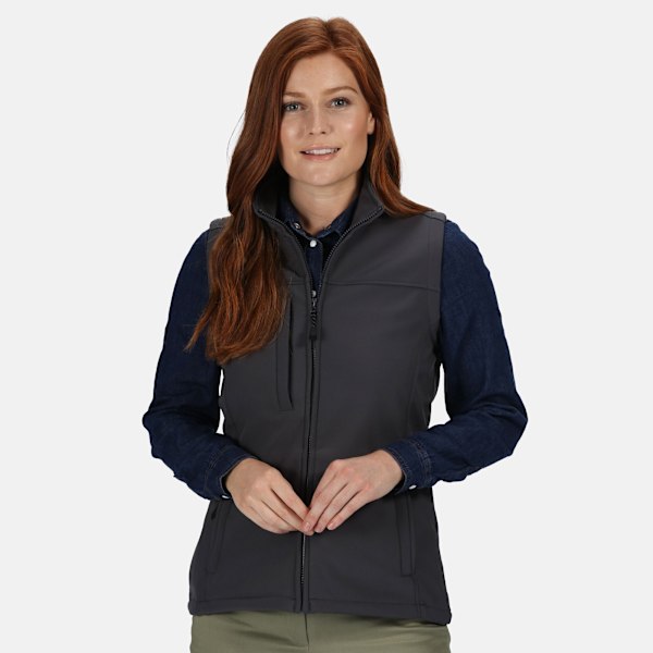 Regatta Dam/Kvinnor Flux Soft Shell Bodywarmer 10 Seal Grey/S Seal Grey/Seal Grey 10