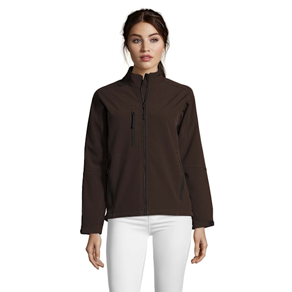 SOLS Dam/Damer Roxy Soft Shell Jacka (Andningsbar, Vindtät Och Vattenavvisande) Dark Chocolate L