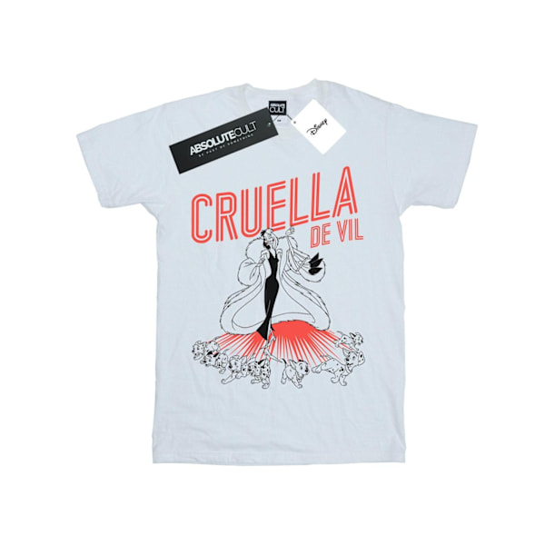 Disney Girls Cruella De Vil Dalmatians Bomull T-shirt 3-4 år White 3-4 Years