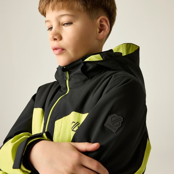 Dare 2B Rip It skidjacka för barn 15-16 år Svart/Lime Black/Wild Lime 15-16 Years