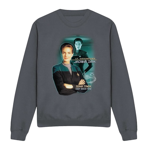 Star Trek Unisex Vuxen Jadzia Dax Sweatshirt L Kolgrå Charcoal L