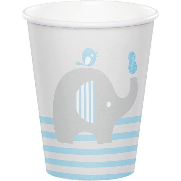 Creative Party Peanut Baby Shower Disponibel Cup (Pack med 8) På Grey/Blue One Size