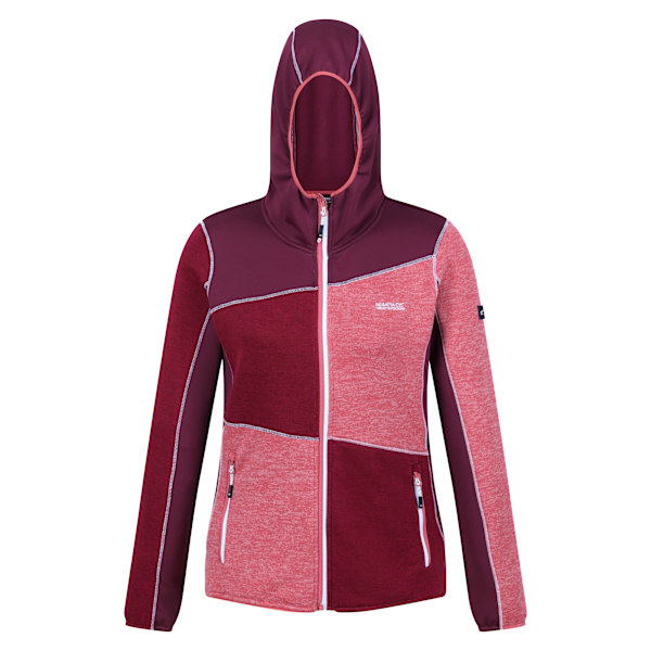 Regatta Dam/Kvinnor Walbury VI Marl Full Zip Fleecejacka 10 Mineral Red/Rumba Red 10 UK