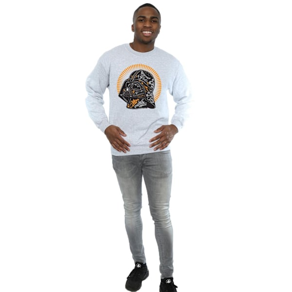 Star Wars Herr Darth Vader Dia De Los Muertos Sweatshirt L Spor Sports Grey L