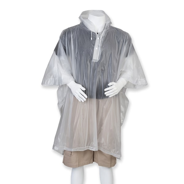Splashmacs Unisex Lätt Regn Poncho ONE Clear Clear ONE
