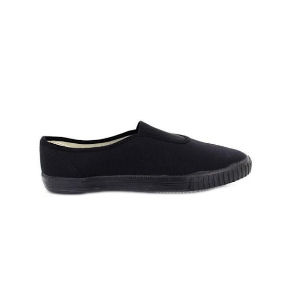 Dek Kids Unisex Junior Gusset Svart Canvas Plimsolls 7 UK Junio Black 7 UK Junior