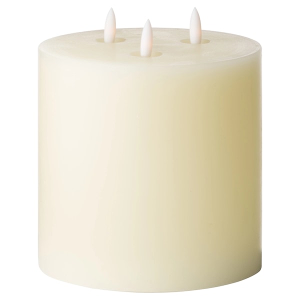 Hill Interiors Luxe Collection Natural Glow 6 x 6 LED Elfenbensljus Ivory One Size