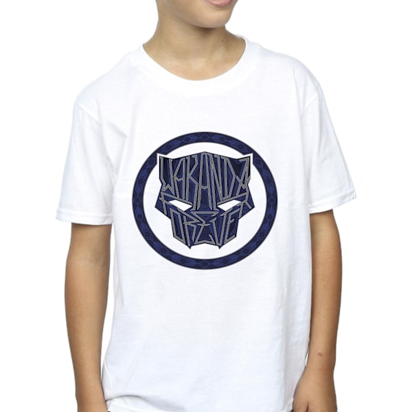 Marvel Boys Wakanda Forever Tribal Icon T-Shirt 3-4 år Vit White 3-4 Years