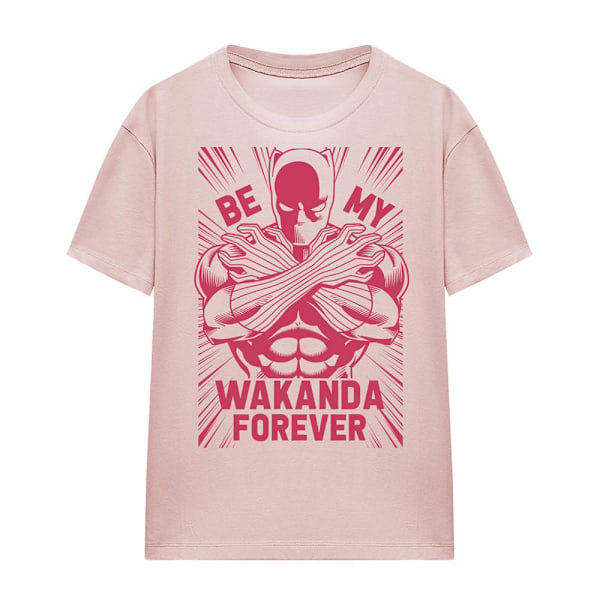 Black Panther Unisex Vuxen Be My Wakanda Forever T-Shirt S Powd Powder Rose S