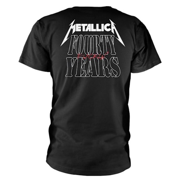 Metallica Unisex Adult Forty Years 40th Anniversary T-Shirt S B Black S