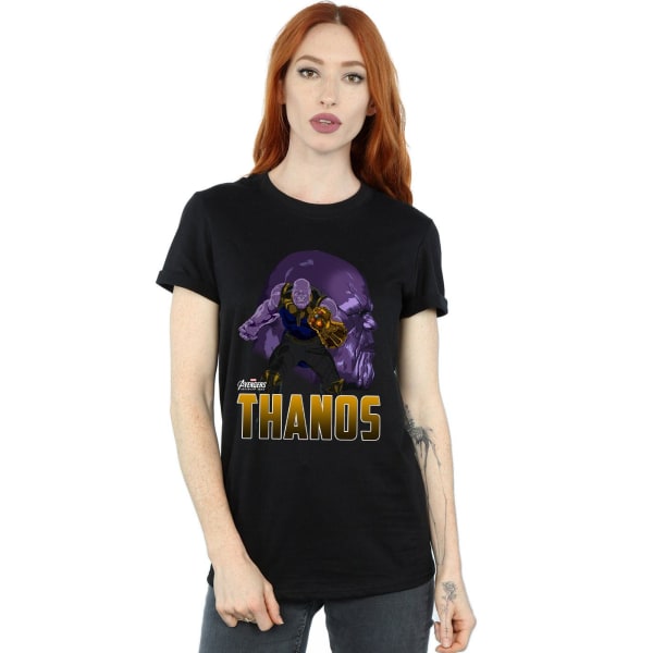 Marvel Womens/Ladies Avengers Infinity War Thanos Character Cot Black XL