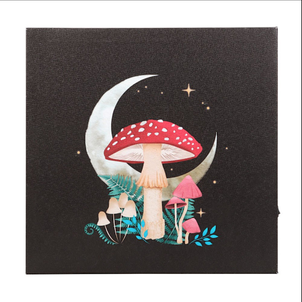 Något Annorlunda Canvas Forest Mushroom Light Up Canvas One Black/Red/White One Size