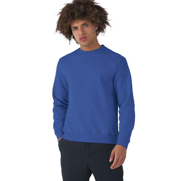 B&C Herr Set In Sweatshirt 3XL Heather Royal Blue Heather Royal Blue 3XL