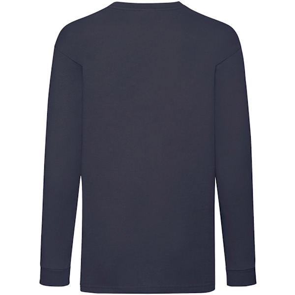 Fruit Of The Loom Barn/Barn Langärmad T-shirt 3-4 Deep N Deep Navy 3-4