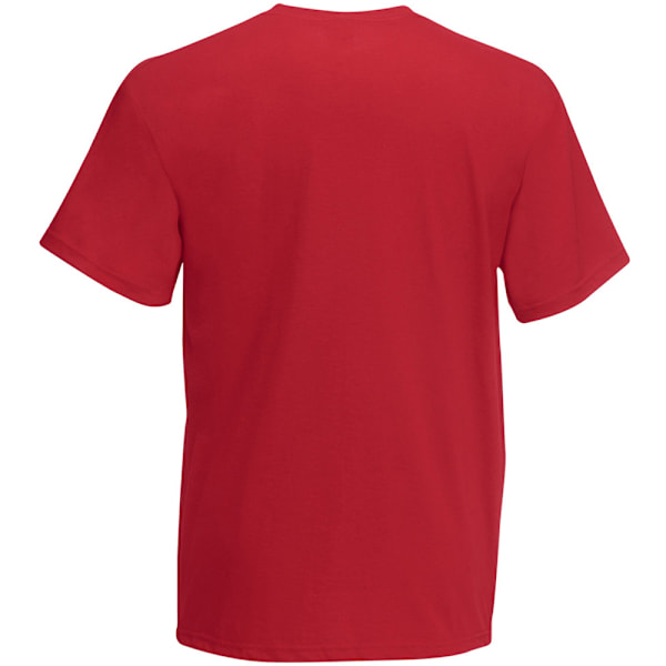 Herr Value Kortärmad Casual T-shirt Medium Mörk Röd Dark Red Medium