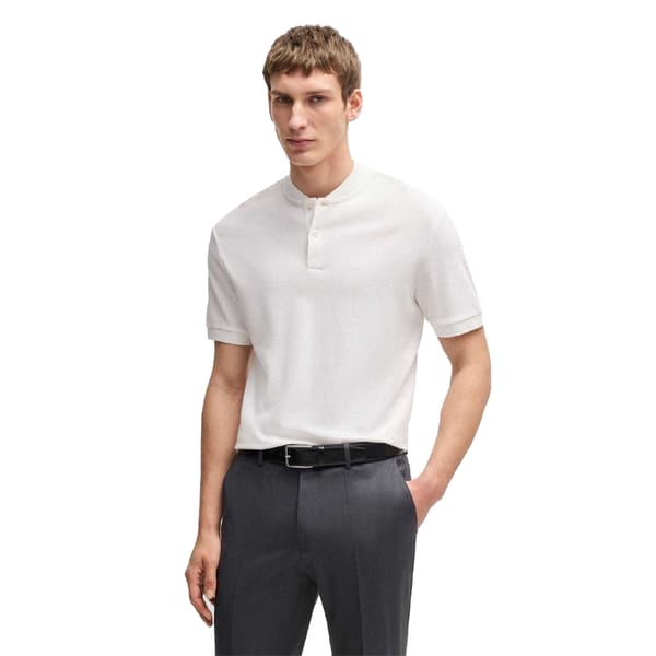 Boss Pikétröja för män XL Vit White XL